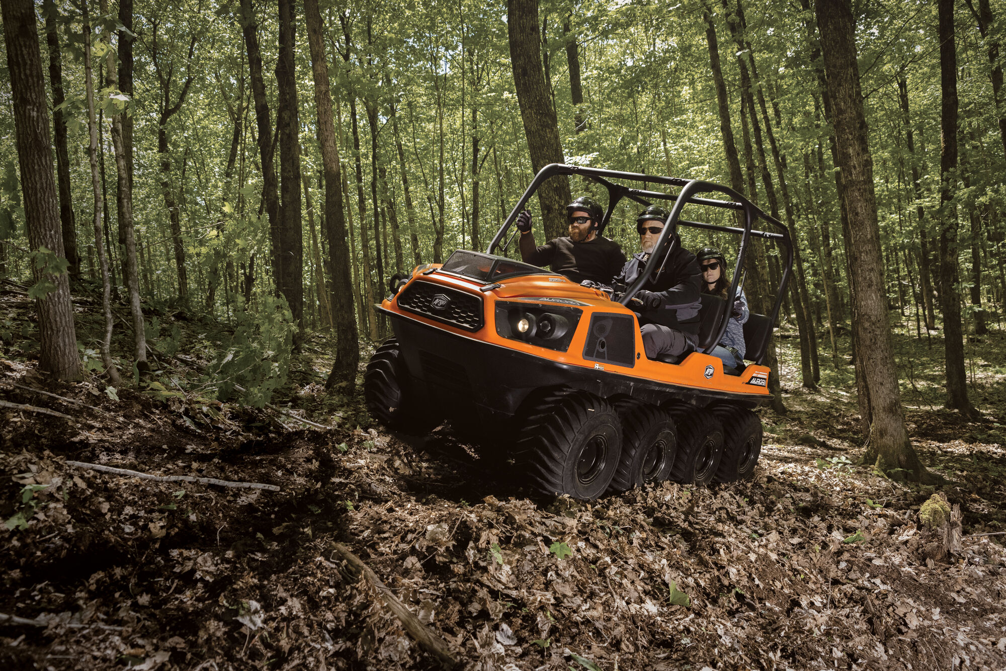 Argo 8x8 in forest terrain