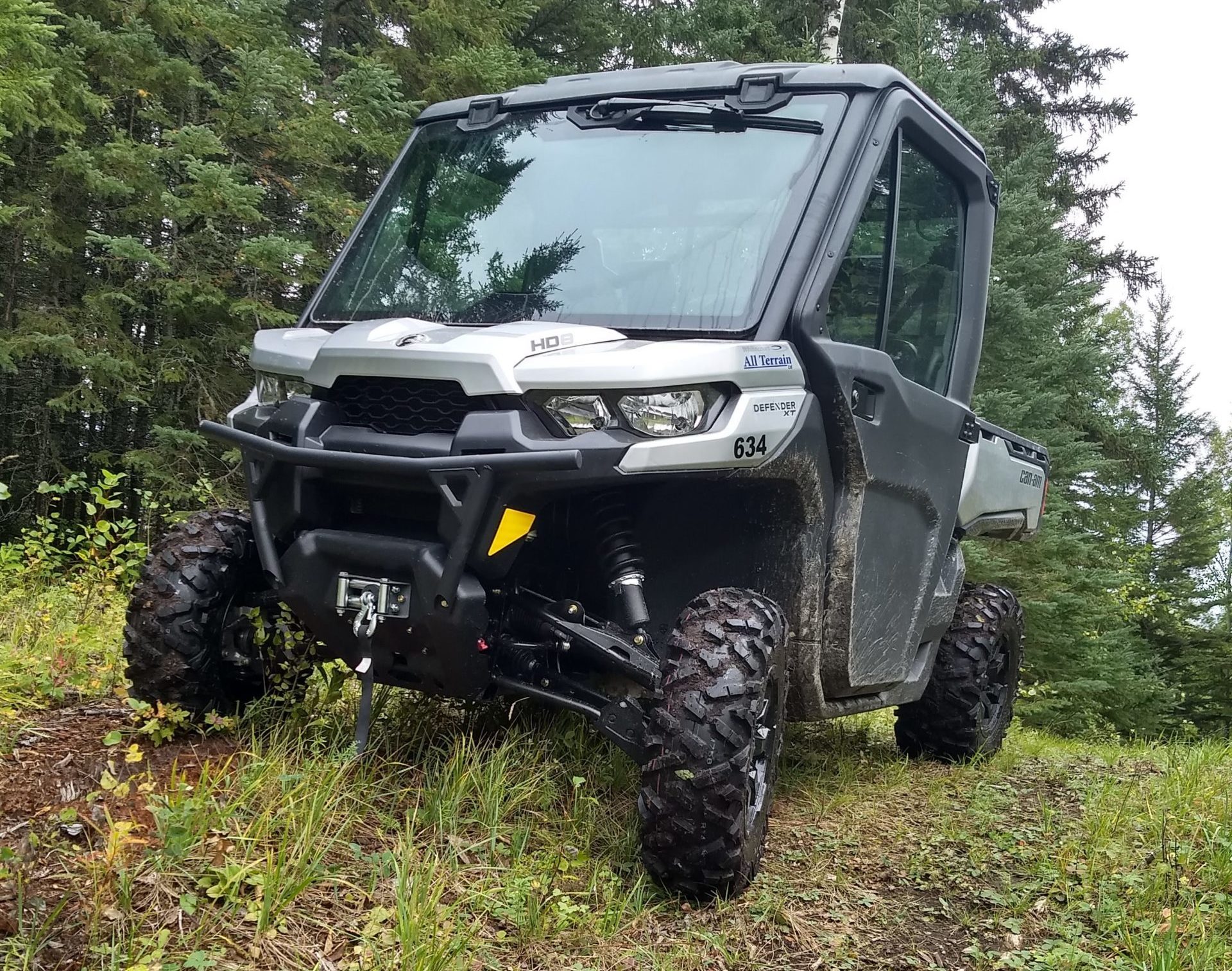Can-Am Defender with enclosed cab